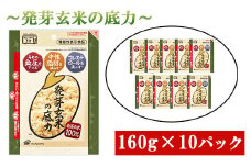 発芽 玄米 1.6kg パックごはん 10パック 機能性表示食品 生活習慣病 ケア 高血圧 中性脂肪 コレステロール 対策 健康 小分け パウチ レトルト 発芽玄米の底力 160g×10パック 埼玉県 羽生市