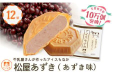 アイス もなか あずき 12個 冷凍 あずきもなか 最中 個包装 手作り 卵 保存料 不使用 スイーツ デザート おやつ 小分け アイスクリーム ギフト プレゼント 牛乳屋さんが作った アイスもなか モア松屋 埼玉県 羽生市