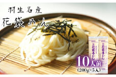 うどん 花袋 ふるさと の味  明治六年創業 武州羽生名産 花袋うどん 10人前 ( 200g × 5入 ) 素朴 こし のど越し 無添加 乾麺 保存食 長期保存 離乳食 介護食