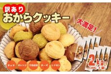 訳あり おからクッキー 2kg （ オレンジ 抹茶 チョコ シナモン チーズ ） 5種類 食べ比べ クッキー ソフトクッキー おから  スイーツ デザート 豆乳 豆乳クッキー ヘルシー 食物繊維 子ども おやつ お菓子 お徳用 詰め合わせ  ウィンズ・アーク 埼玉県 羽生市
