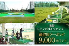 No.184 鴻巣ジャンボゴルフセンター　練習用クーポンC　ICカードにチャージして使える9000ポイント　300ヤード・88打席の解放感あふれる練習場