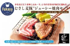 ジューシーな「むさし麦豚」　焼肉用４部位・全800g詰合せ 　【11218-0085】