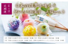＜定期便＞日本の四季を味わう ぜいたく和菓子・大福セット（４回コース）　【11218-0112】