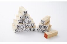 ポンポン押せる！スケジュールスタンプ(25個入り） オレンジ　【11218-0099】