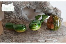 木工品【カエルセット】　工房西岡　【11218-0583】