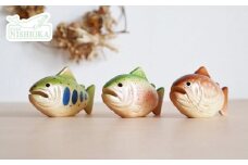 木工品【魚セット】　工房西岡　【11218-0588】