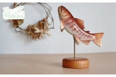 木工品【イワナ台付き】　工房西岡　【11218-0592】