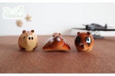 木工品【里山の動物セット】　工房西岡　【11218-0594】