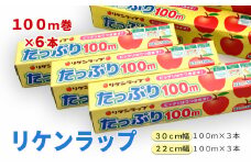 リケンラップ　たっぷり🄬100ｍ詰合せ（6本）　【11218-0662】