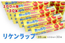 リケンラップ　たっぷり🄬30cm幅×100m　30本　【11218-0663】