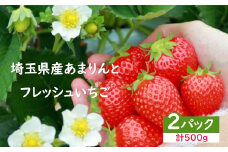 ＜先行受付＞安藤農園 埼玉県産あまりんとフレッシュいちご　各1パック（計500g）　【11218-0711】