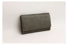 オイルヌメゴート （山羊）革（カーキ） ）| 埼玉県 草加市 長財布 職人技 風琴マチ お洒落 スマホ収納 お祝い 贈呈 プレゼント 記念 記念品 卒業 シーズン 贈り物 嬉しい 男性 女性 高齢 革 革財布 便利 長持ち カーキー ヤギ 山羊 山羊革 レーヨン