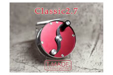 【レッド】T-MADE　Classic2.7リール　釣り リール フィッシング 渓流釣り  | 埼玉県 草加市 釣り 釣り道具 釣り用品 魚 リール 手作り 職人 工芸品 フライフィッシング 魚釣り 趣味 海 便利 オリジナル デザイン シンプル 使いやすい 人気
