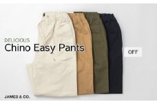 【OFF・Sサイズ】 チノイージーパンツ | パンツ ズボン ユニセックス メンズ レディース クライミングパンツ 街履き リラックス デザイン シルエット おしゃれ オシャレ お洒落 職人 手作業 上質 ギフト プレゼント 使いやすい 楽 シンプル ディテール コーディネート コットン JAMES&CO STUDIO ORIBE 埼玉県 草加市 神奈川県 鎌倉市 由比ヶ浜