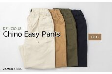 【BEG・Sサイズ】 チノイージーパンツ | パンツ ズボン ユニセックス メンズ レディース クライミングパンツ 街履き リラックス デザイン シルエット おしゃれ オシャレ お洒落 職人 手作業 上質 ギフト プレゼント 使いやすい 楽 シンプル ディテール コーディネート コットン JAMES&CO STUDIO ORIBE 埼玉県 草加市 神奈川県 鎌倉市 由比ヶ浜