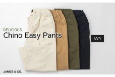 【NVY・Lサイズ】 チノイージーパンツ | パンツ ズボン ユニセックス メンズ レディース クライミングパンツ 街履き リラックス デザイン シルエット おしゃれ オシャレ お洒落 職人 手作業 上質 ギフト プレゼント 使いやすい 楽 シンプル ディテール コーディネート コットン JAMES&CO STUDIO ORIBE 埼玉県 草加市 神奈川県 鎌倉市 由比ヶ浜