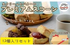 生クリームとバターのプレミアムスコーン 12個セット |  スコーン  詰め合わせ 焼き菓子 国産バター サクほろ ギフト おやつ お取り寄せ ほろほろ プレーン 抹茶 ホワイトチョコ 全粒粉 ラムレーズン クルミ チョコレート サクモフ SAKUMOF パンとお菓子 父の日 母の日 誕生日 SAKUMOF 草加市 埼玉県