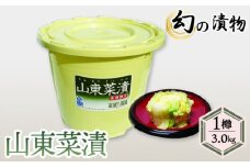 No.031 山東菜漬 ／ 漬物 山東菜 越谷特産 自社生産 保存料不使用 幻の漬物 手作り 伝統 埼玉県