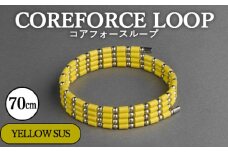 No.112-04 コアフォースループ　YELLOW　SUS　70cm ／ COREFORCE アクセサリー コアフォースパウダー 特殊技術 健やか 埼玉県 