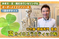 No.124 歩き方・足・靴のカウンセリング＆オーダーメイドインソール1回分チケット ／ オーダーメイドインソール インソール ひざ痛 腰痛 ウォーキング指導 姿勢改善 外反母趾 偏平足 巻き爪