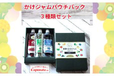 No.245 定番のかけジャムパウチパック3種類セット ／ 掛けるジャム 新感覚 いちごジャム メロンジャム ブルーベリージャム 携帯 エコ容器 埼玉県