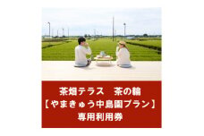 茶畑テラス茶の輪利用券＜やまきゅう中島園プラン1名分＞【1502957】