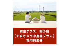 茶畑テラス茶の輪利用券＜やまきゅう中島園プラン2名分＞【1502958】