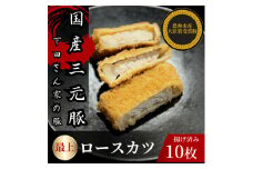 最上ロースカツ　計10枚　揚げ済み　冷凍　国産豚　小分け【1610611】