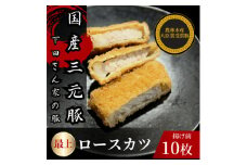 最上ロースカツ　計10枚　　揚げ前　冷凍　国産豚　小分け【1614253】