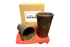 朝霞浜崎焼　ビアカップ（2個）セット