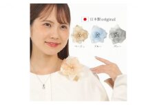 [№5720-7083]0214コサージュ　グレー