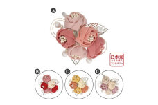 [№5720-7187]0252コサージュ 髪飾り つまみ細工 TC-048　アクセサリー 飾り フォーマル 卒業式 卒園式 入学式 入園式 結婚式 発表会 シルク 高級 髪飾り お洒落 和光市 埼玉県【C】