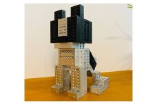 [№5720-0143]町工場職人がつくるアルミ製ブロック【ドッグモデル組立てセット】