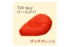 1人掛け屋内外兼用ビーズソファ Tall-guy(トールガイ)　ダッチオレンジ【1356153】