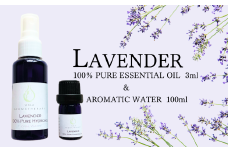 上質で芳醇な香り ラベンダー精油 3ml・芳香蒸留水 100ml 【リラックス リフレッシュ 感染予防対策 埼玉県 久喜市菖蒲産】