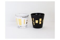 酒器 七宝ぐい呑 黒白ペア 四角  | 七宝 七宝焼き ぐい呑 ペア食器 シンプル コップ 和風 モダン 器 和食器 装飾 陶器 ペア クリスマス 入学祝い 結婚記念日 記念日 お祝い 誕生日 ギフト 作家 作品 手づくり Kenichi Kondo 埼玉県 北本市