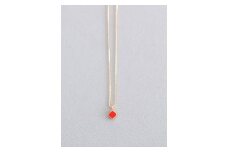 ネックレス K10 七宝 レッド | ゴールド ネックレス ゴールドネックレス 赤 necklace ポイントネックレス アクセサリー 七宝 七宝焼き K10 10金  K24 24金 ジュエリー 上品 レディース 装飾 クリスマス 入学祝い 結婚記念日 記念日 お祝い 誕生日 ギフト 作家 作品 手づくり Kenichi Kondo 埼玉県 北本市