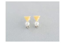 イヤリング パール付き 三角 七宝 | パール イヤリング ポイント 七宝 アクセサリー イエロー 七宝 七宝焼き アクセ ジュエリー 上品 レディース 装飾 クリスマス 入学祝い 結婚記念日 記念日 お祝い 誕生日 ギフト 贈答 作家 作品 手仕事 伝統工芸 Kenichi Kondo 埼玉県 北本市