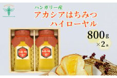 はちみつ ハンガリー産はちみつ アカシア ハイローヤル 800g×2本| 蜂蜜 ハチミツ HONEY ハニー ハンガリー 1600g 1.6kg 1kg以上 健康 朝食 プレゼント 贈答 ギフト 贈り物 ヨーグルト トースト ホットケーキ パンケーキ ミツバチ 養蜂 ハイローヤル 埼玉養蜂 埼玉県 北本市