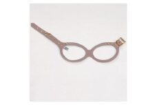 メガネハーネス＜3Sサイズ＞ローズグレージュ ゴールド金具(本革製) kazama premium【1479984】
