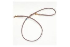 丸めリード＜Sサイズ＞ローズグレージュ ゴールド金具(本革製) kazama premium【1480001】