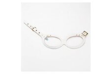 メガネハーネス＜3Sサイズ ＞ホワイト ゴールド金具(本革製) kazama standard【1480003】