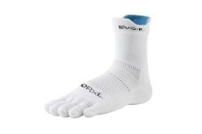 0010-136 R×L（アールエル）EVO-FL ランニングソックス ロング（5本指）ホワイト Sサイズ