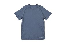 0044-017 R×L（アールエル） メリノウール ウルトラライト ユニ Tシャツ（ユニセックス）ブルー Sサイズ