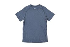 0044-018 R×L（アールエル） メリノウール ウルトラライト ユニ Tシャツ（ユニセックス）ブルー Mサイズ