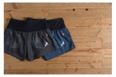 0044-031 R×L（アールエル） WILD DRY DENIM V ランニングパンツ PM6ポケット ベリーショート（レディース）デニムブルー Lサイズ