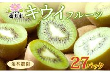 渋谷農園 キウイフルーツ グリーン 27パックセット キウイ グリーン グリーンキウイ フルーツ 栄養 ビタミンC 食物繊維 酵素 カリウム 葉酸 ビタミンE 低カロリー 果実 果物 お取り寄せ ご当地 送料無料 埼玉県 蓮田市