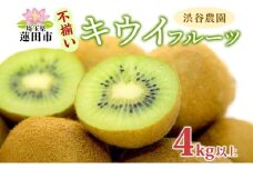 渋谷農園 キウイフルーツ（グリーン）不揃い 4kg以上 キウイ グリーン グリーンキウイ フルーツ 栄養 ビタミンC 食物繊維 酵素 カリウム 葉酸 ビタミンE 低カロリー 果実 果物 お取り寄せ 訳あり ご当地 送料無料 埼玉県 蓮田市