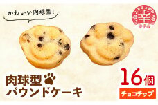肉球型パウンドケーキ　チョコチップ