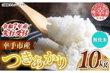 【先行受付】 令和7年産 つきあかり（無洗米）幸手産 - 5kg×2袋 10kg 先行 予約 新米 新米予約 先行予約 2025年発送 福祉 応援 安心 安全 埼玉県 幸手市 幸手市産